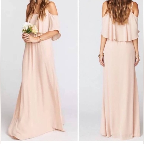 Show Me Your MuMu - Caitlin Ruffle Maxi Bridesmaid Dress
Dusty Blush Crisp
Small - Picture 3 of 8